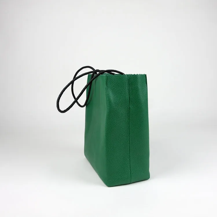 Cute Womens Small Black Leather Shoulder Tote Bag Small Best Tote Shopper Bag Purse for Ladies