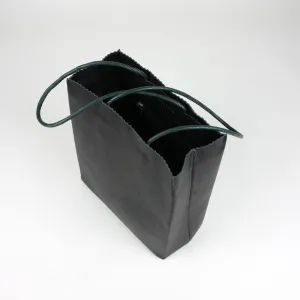 Cute Womens Small Black Leather Shoulder Tote Bag Small Best Tote Shopper Bag Purse for Ladies
