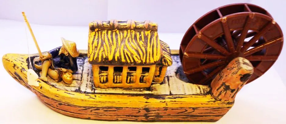 DÉCOR CHINESE FISHERMAN WITH AIR MILL