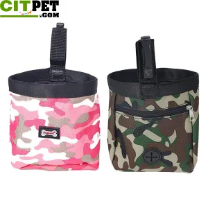 Dog Puppy Pouch Walking Food Treat Snack Bag Agility Bait Training Pockets Waist Storage Hold