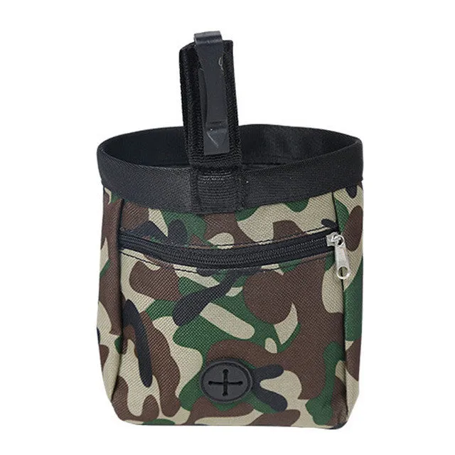 Dog Puppy Pouch Walking Food Treat Snack Bag Agility Bait Training Pockets Waist Storage Hold