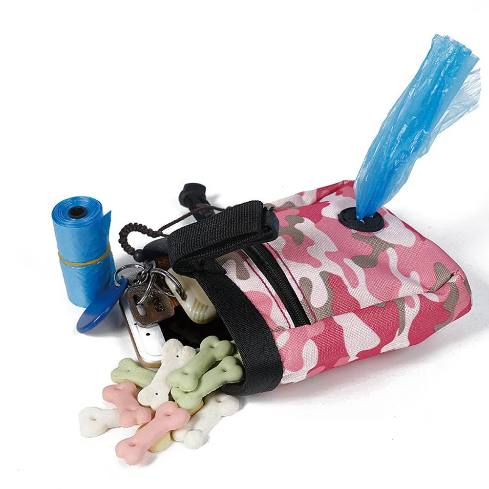 Dog Puppy Pouch Walking Food Treat Snack Bag Agility Bait Training Pockets Waist Storage Hold