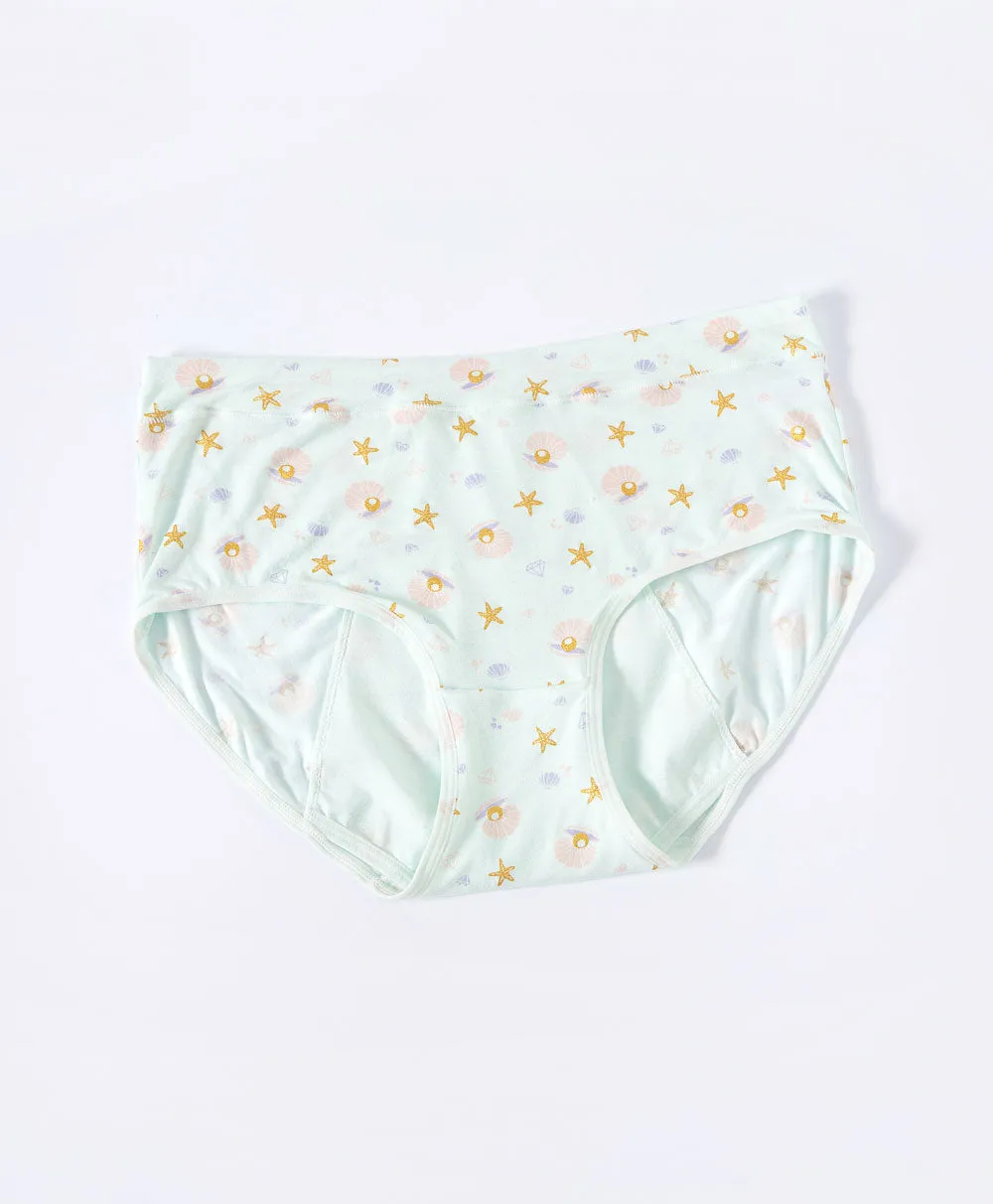 Dream Seashells Sanitary Hipster Panties