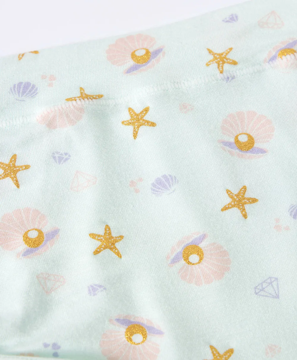 Dream Seashells Sanitary Hipster Panties