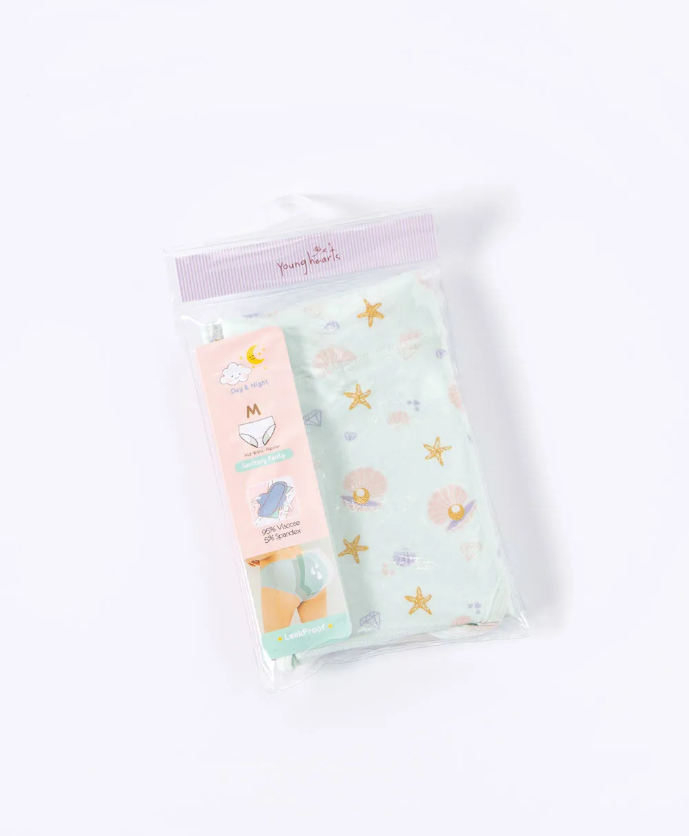Dream Seashells Sanitary Hipster Panties