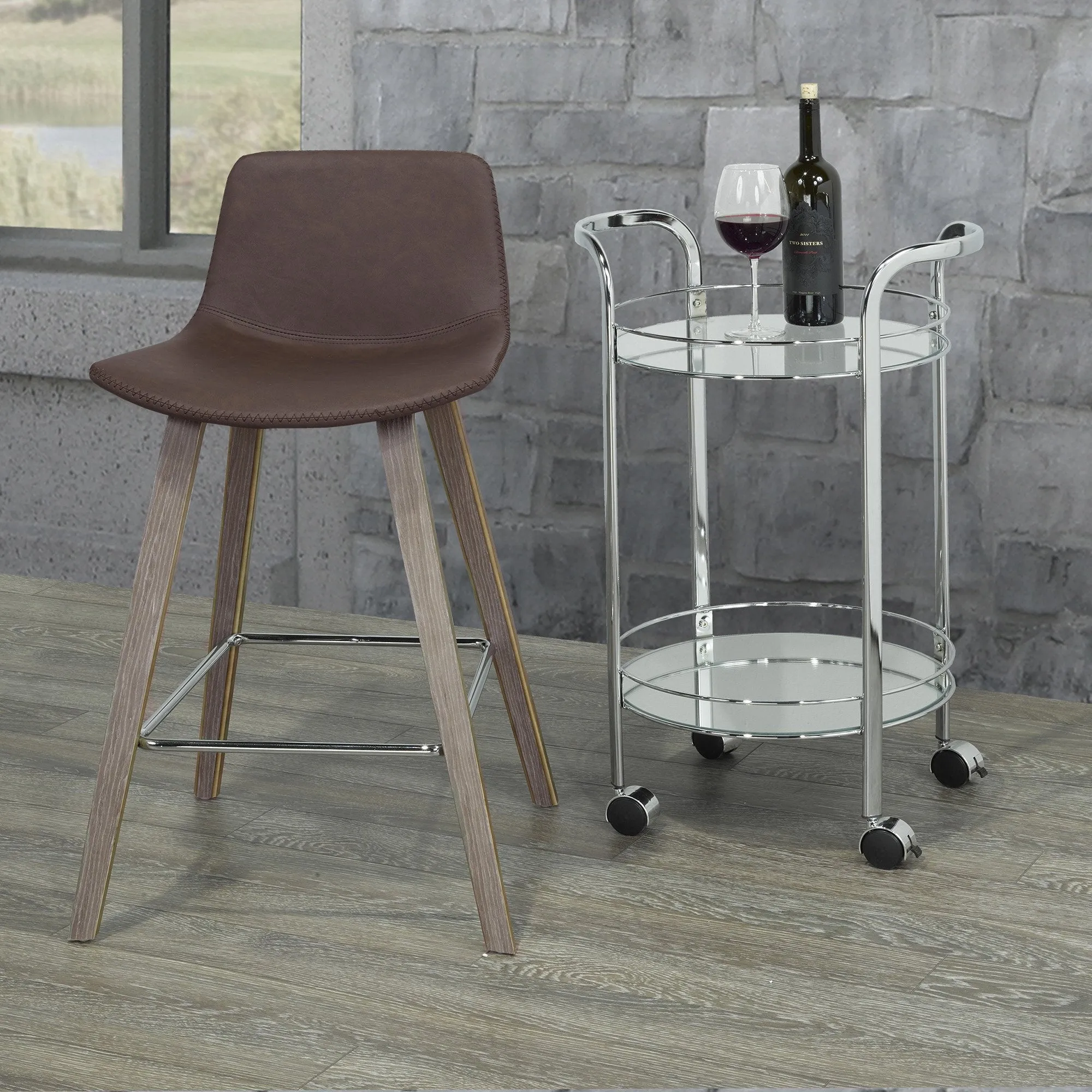 Durant-26" Counter Stool-Brown