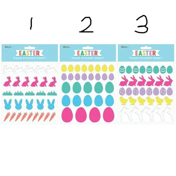 Easter Foam Sticker Sheet