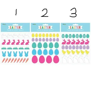 Easter Foam Sticker Sheet