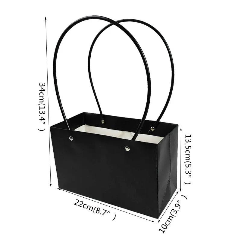 Eco-Friendly Floral Kraft Paper Gift Bag - Chic & Sustainable Gifting Solution