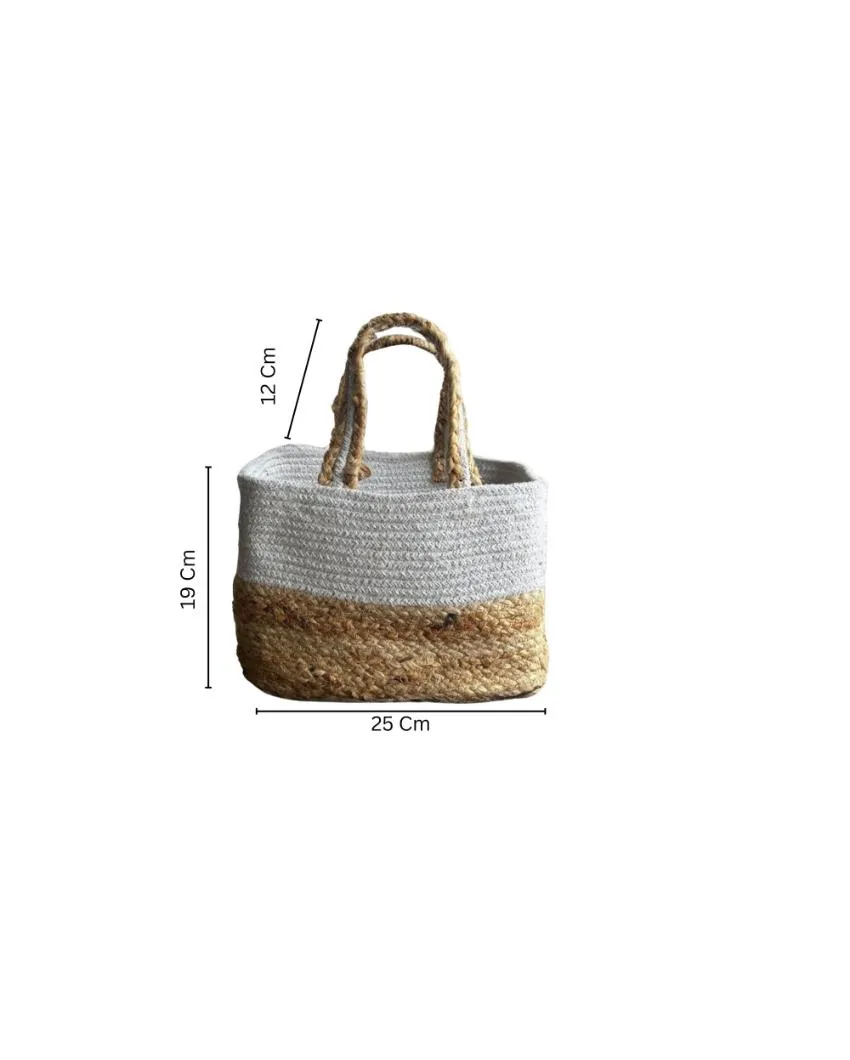 Fancy Jute Handbag | 10 x 7 x 5 inches
