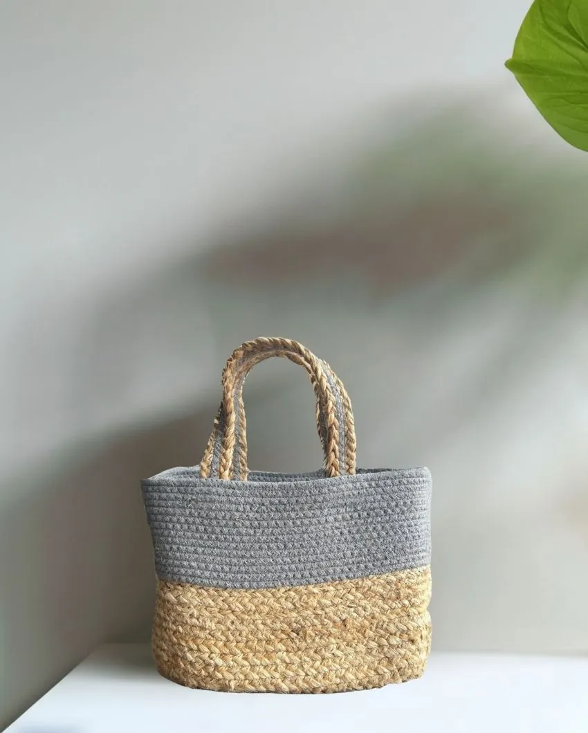 Fancy Jute Handbag | 10 x 7 x 5 inches