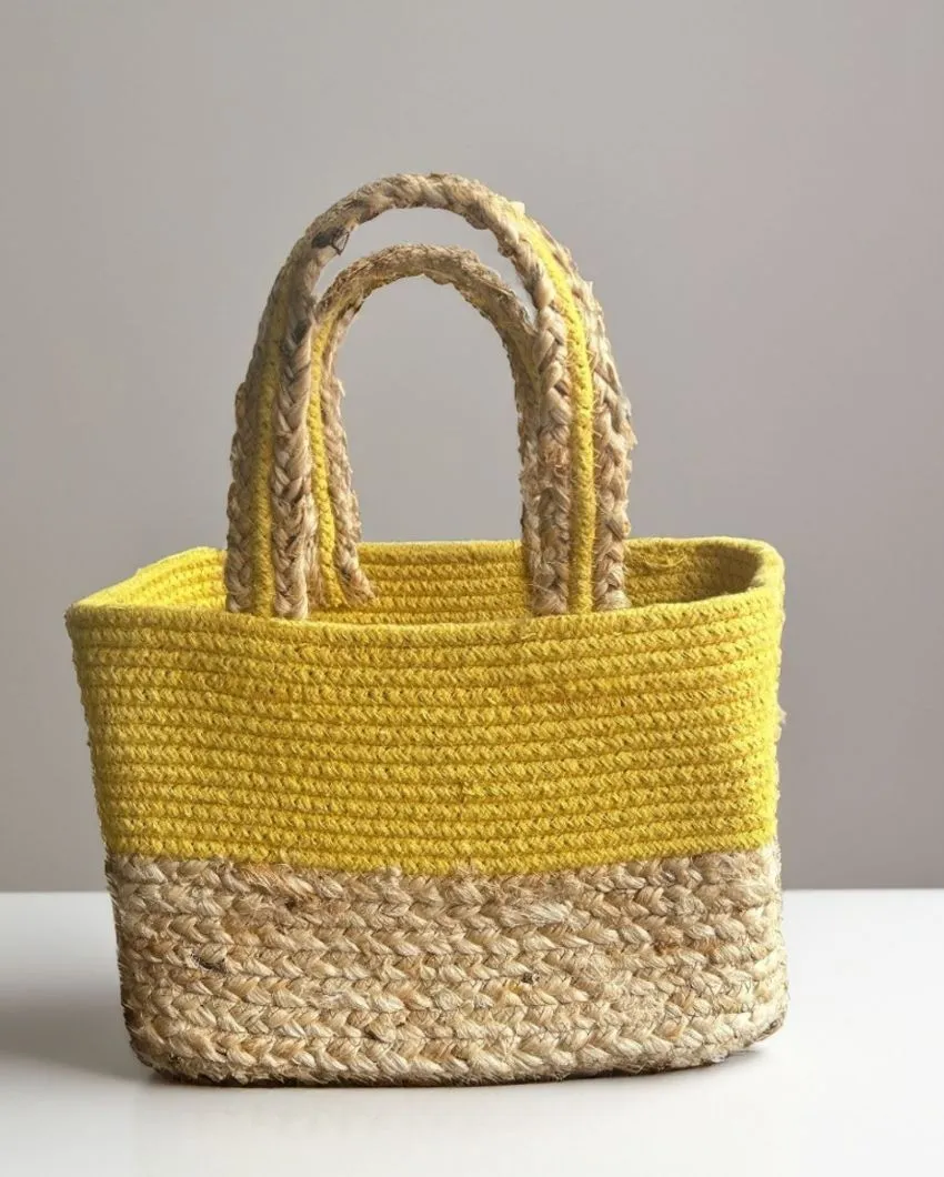 Fancy Jute Handbag | 10 x 7 x 5 inches