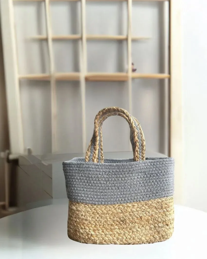 Fancy Jute Handbag | 10 x 7 x 5 inches