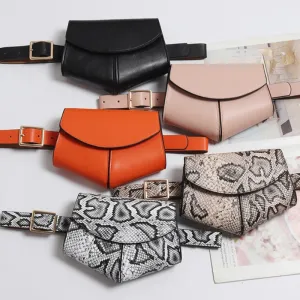 Fashion  Waist Belt Bag serpentine Vintage Waist Bags