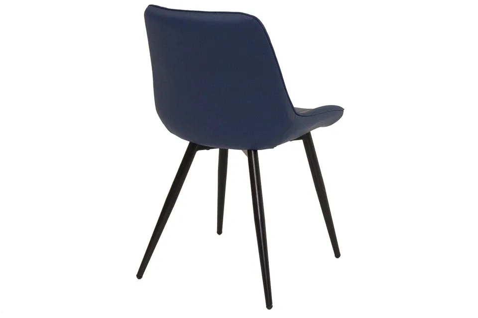 Finley - Blue Faux Leather Dining Chair