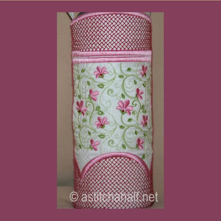 Florette Wine or Water Bottle Tote