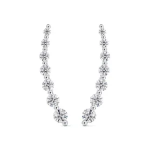 Forevermark 18K Diamond Graduated Climber Earrings
