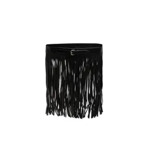 Fringed Leather Belt