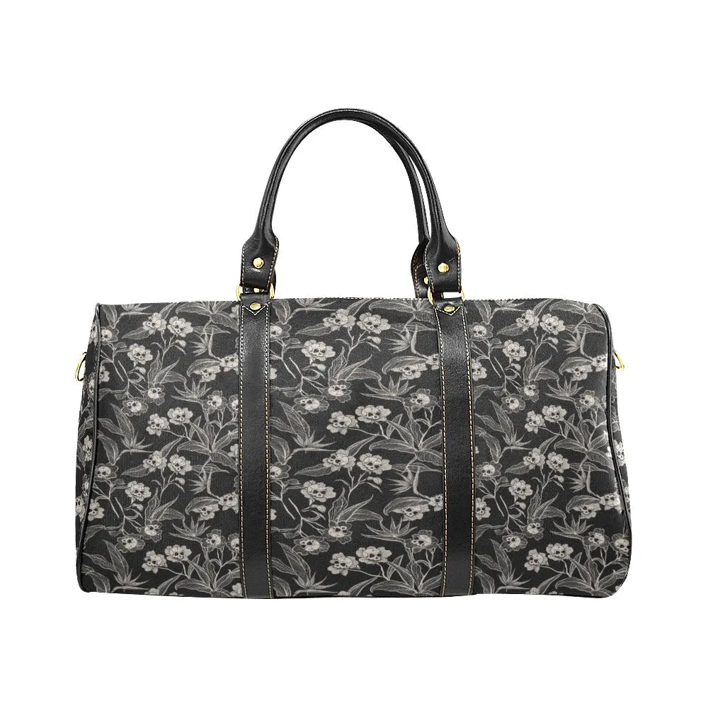 Gothic Floral Waterproof Travel Bag