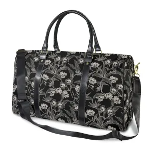 Gothic Floral Waterproof Travel Bag