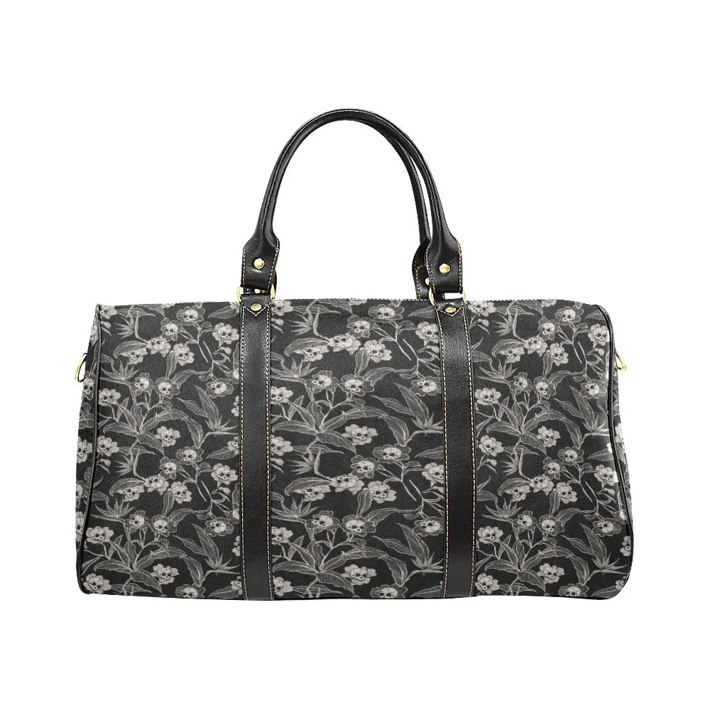 Gothic Floral Waterproof Travel Bag