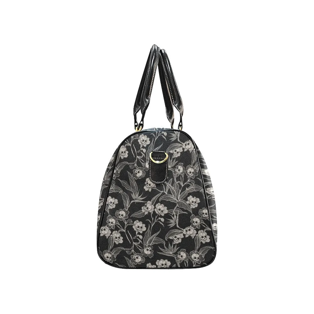 Gothic Floral Waterproof Travel Bag