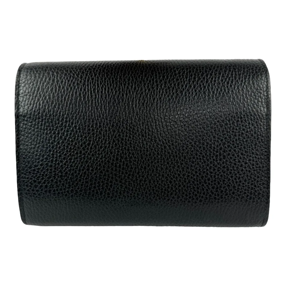 GUCCI Dionysus Black Leather Shoulder Bag LHQ138