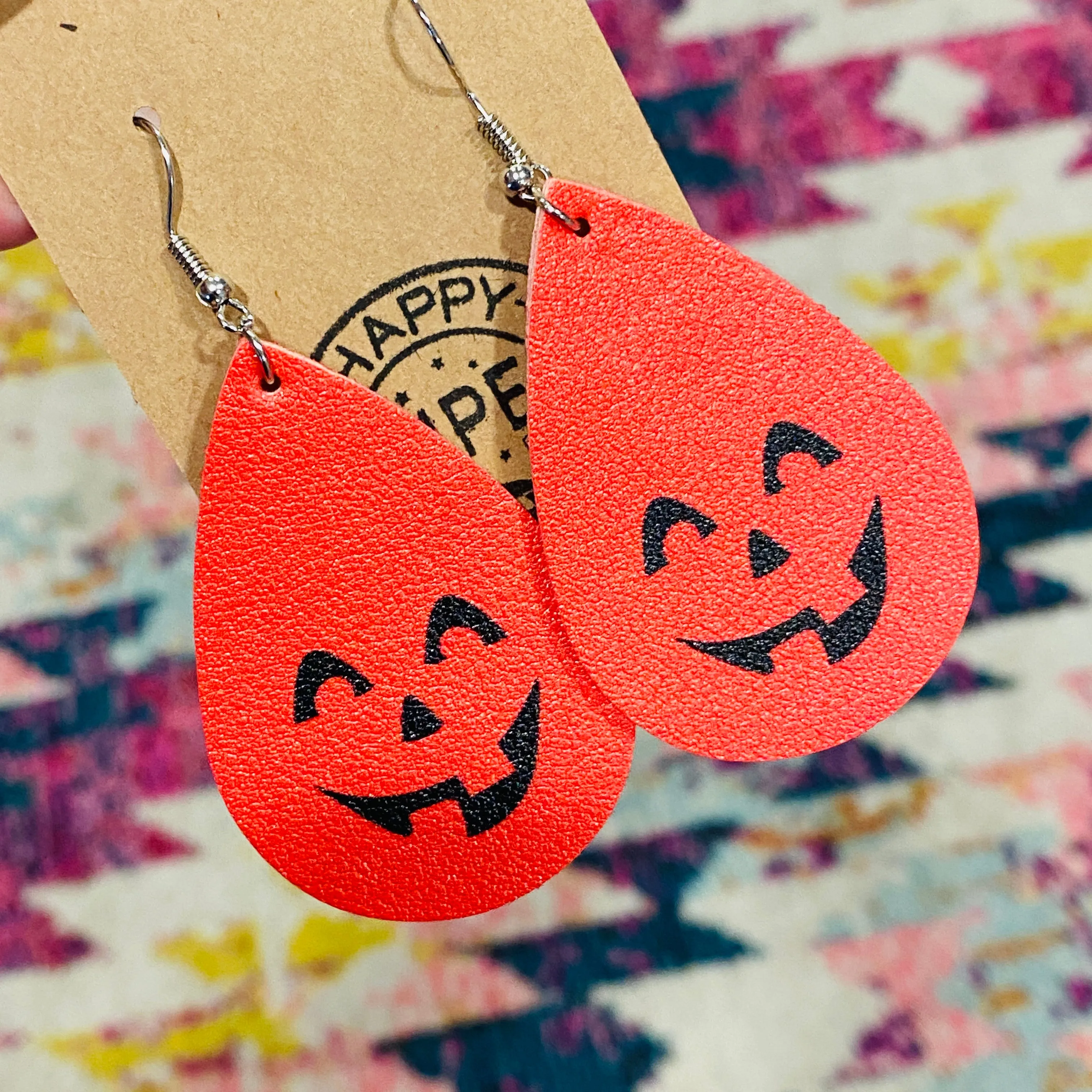 Halloween leather Earrings