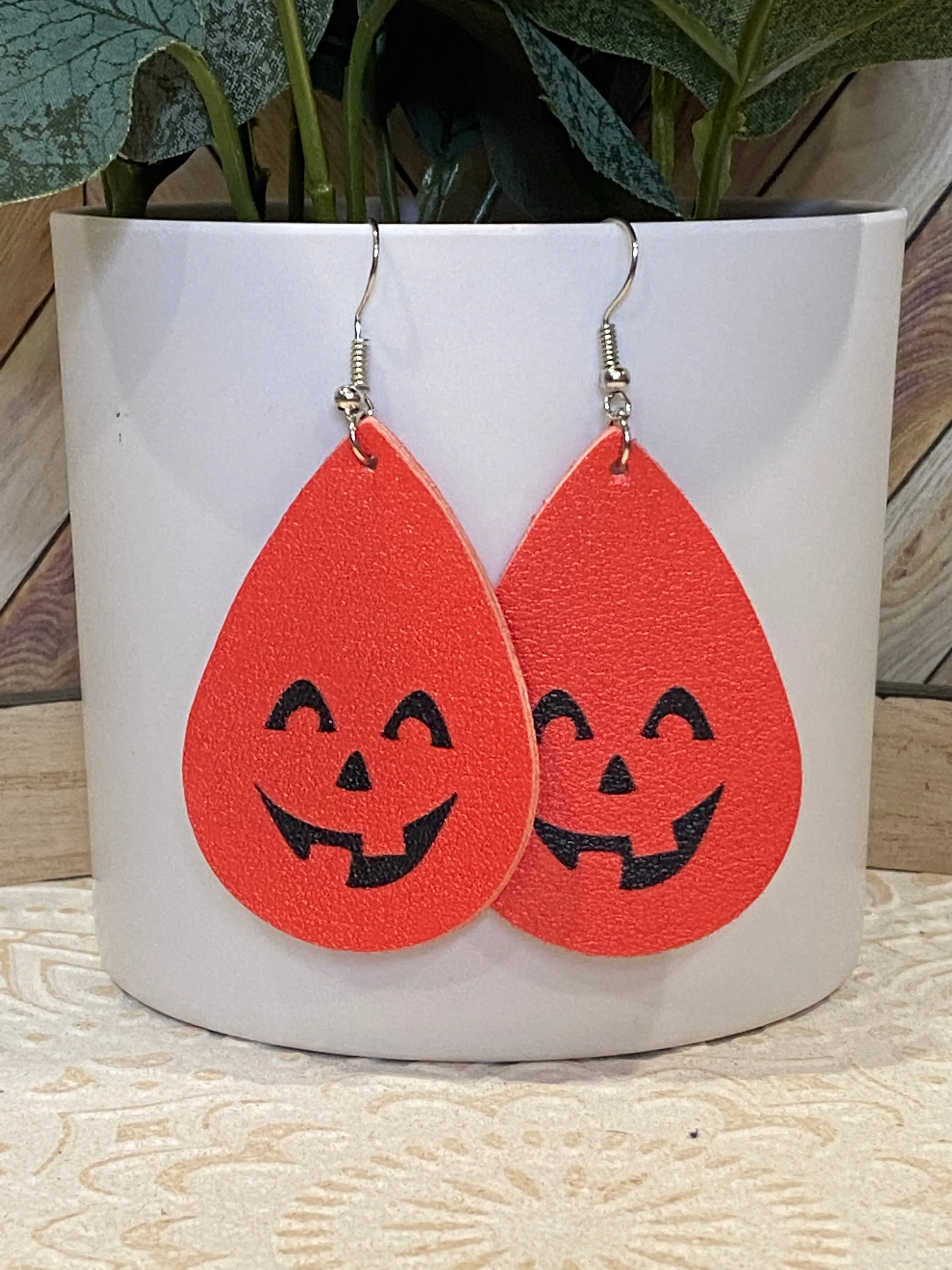 Halloween leather Earrings