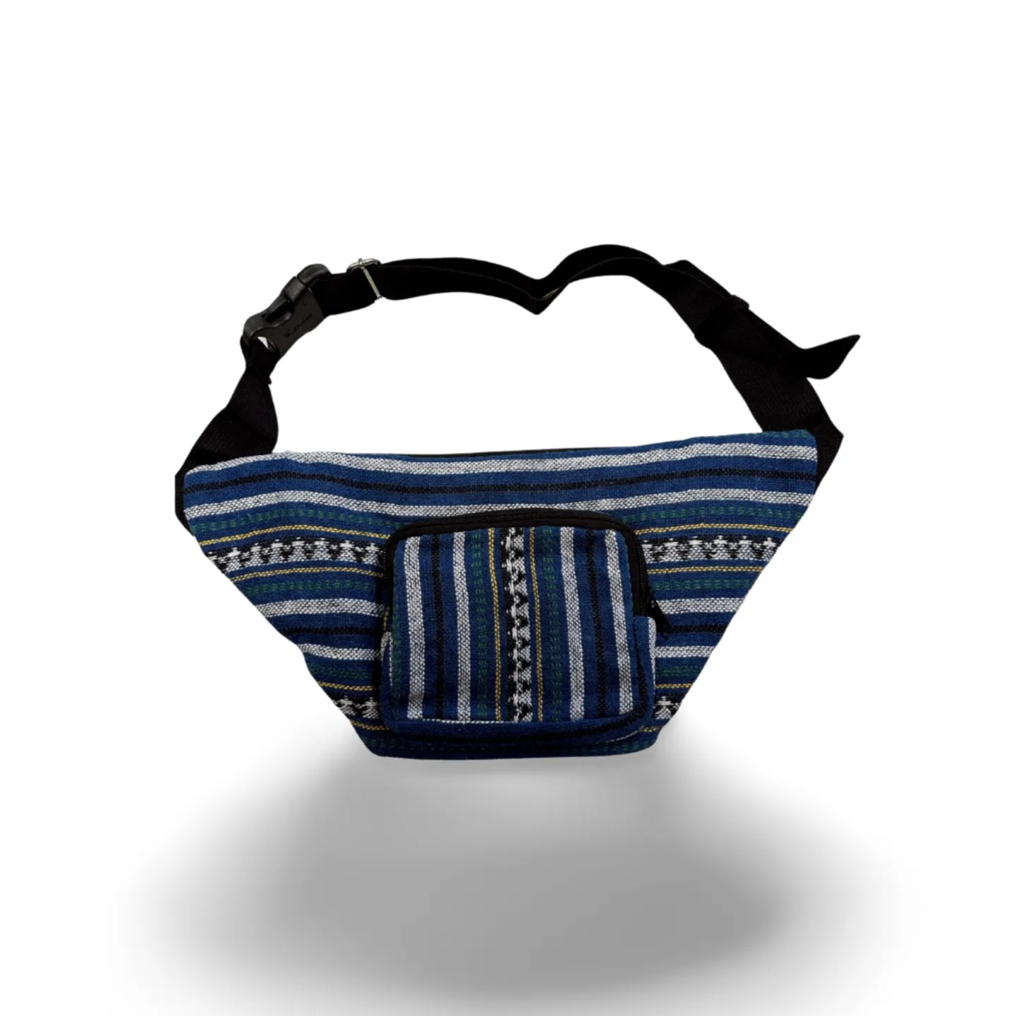 Handmade Belt Bag - Tribal Print (Blue)