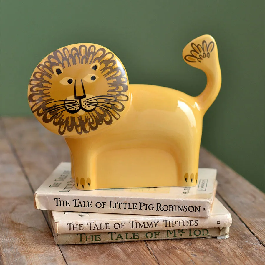 Handmade Ceramic Lion Money Box