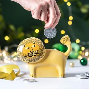 Handmade Ceramic Lion Money Box