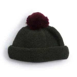 Heimat Textil Signal Hat - Military Green/Burgundy