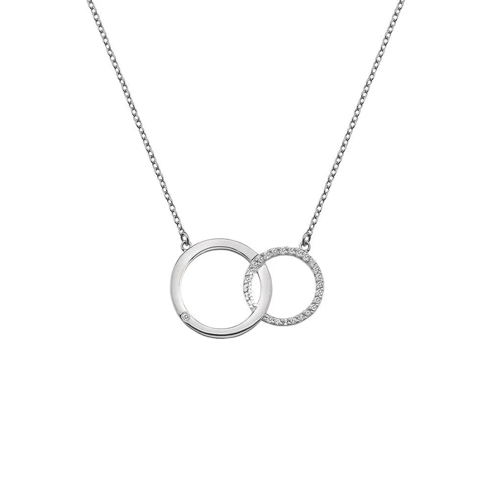 Hot Diamonds Silver Striking Circle Necklace DN127