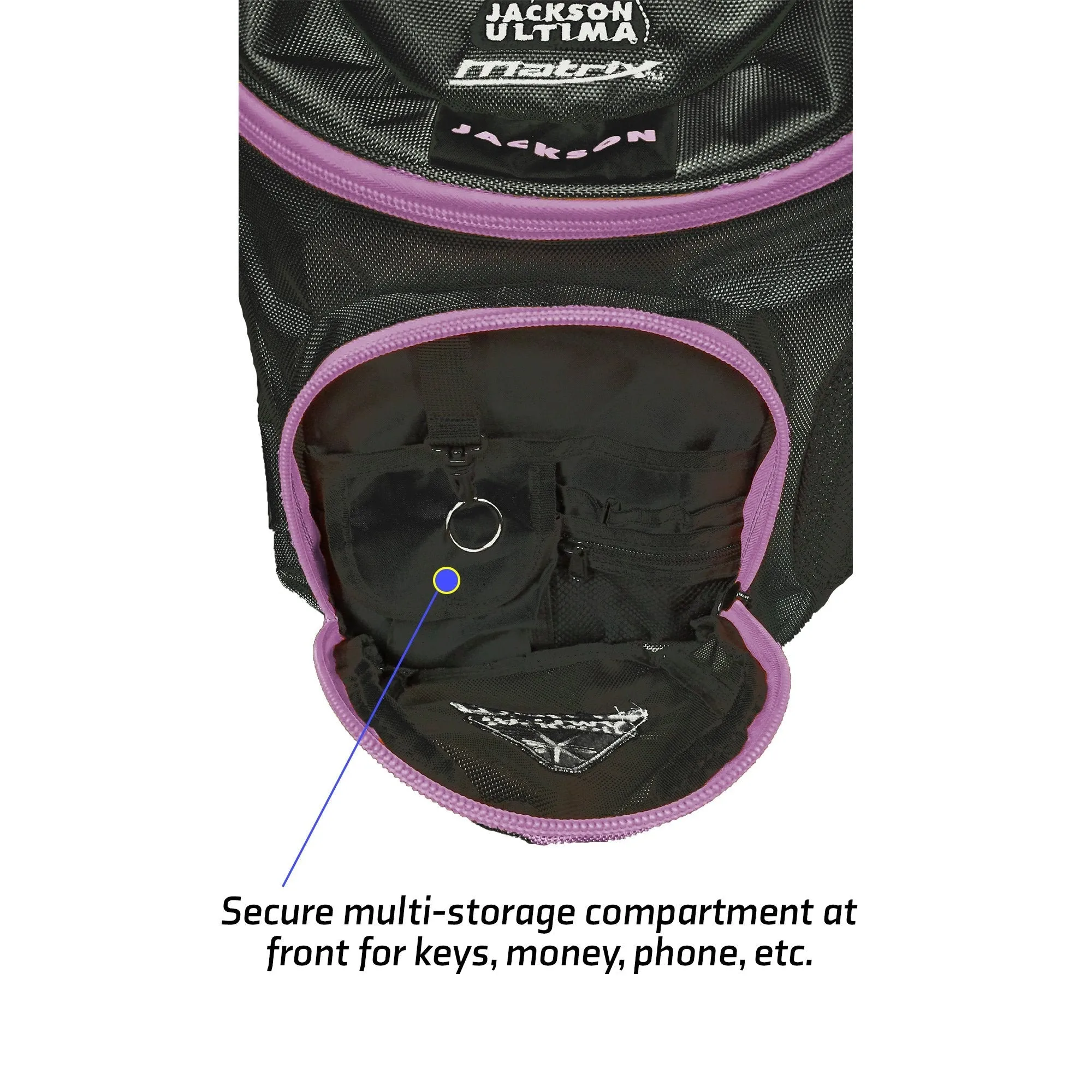 JACKSON ULTIMA SPORT BAG (BLACK/PURPLE) USFS