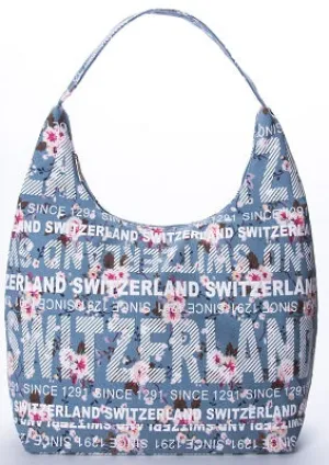 JULIA L - FLOWER BAG BLUE