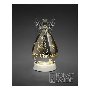 Konstsmide Glass Ball Angel LED Decoration - Santa Large
