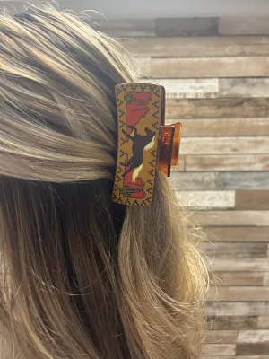 Leather Claw Clip - Horse