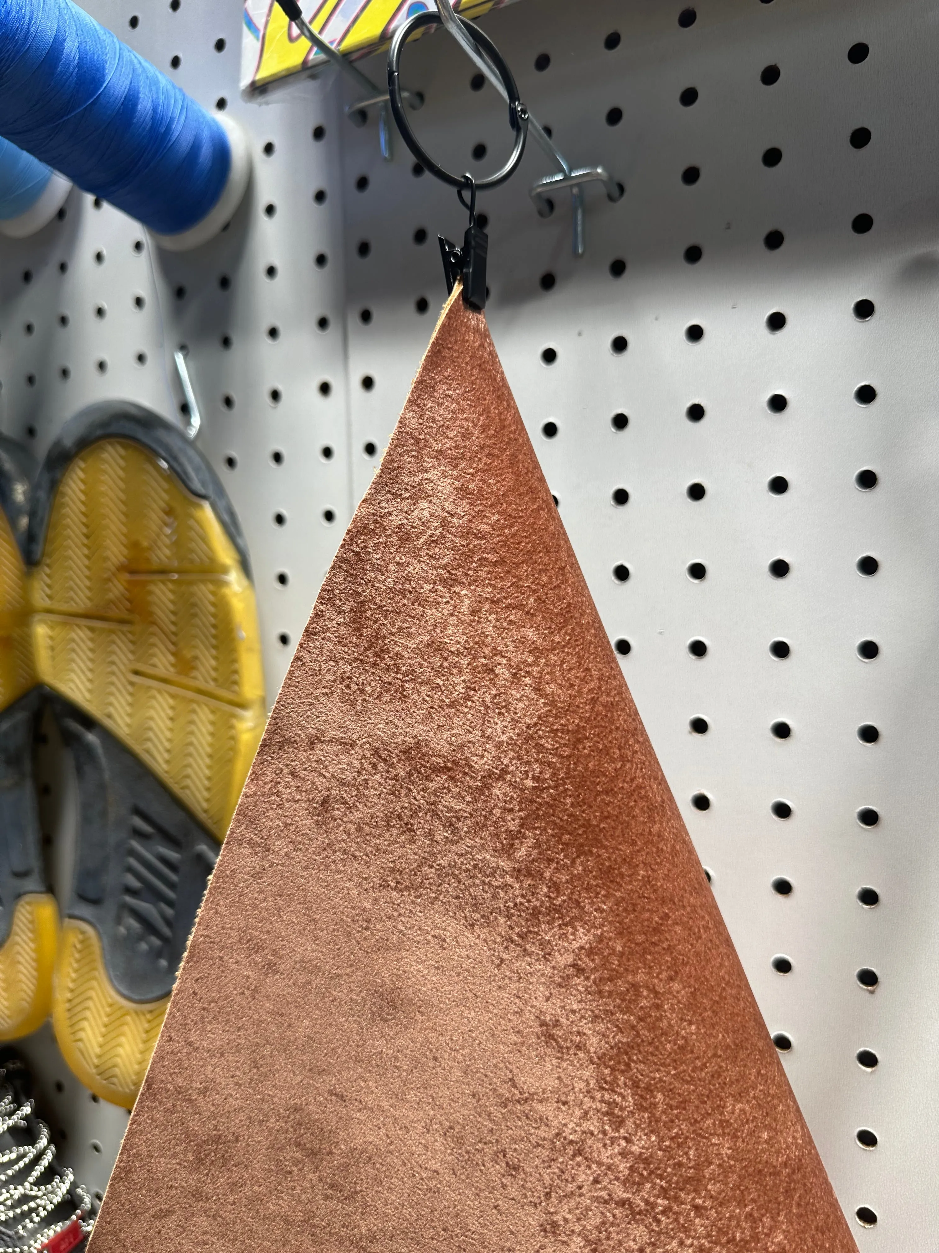 Leather - Orange Clay Velour PU