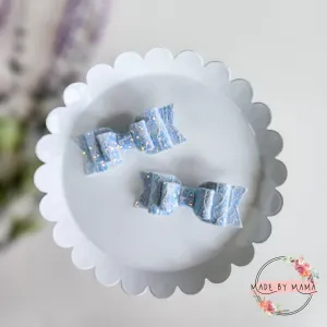 Light Blue Lace Bow