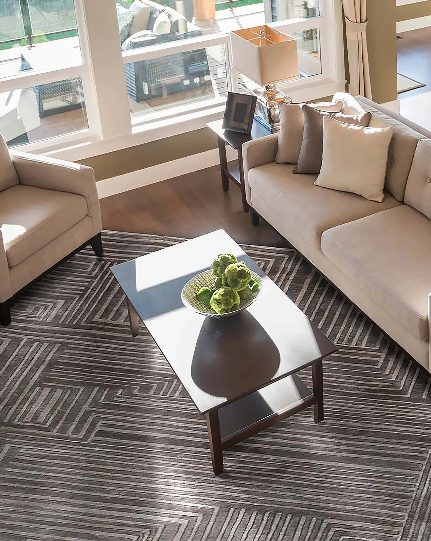 Lines Taupe Rug