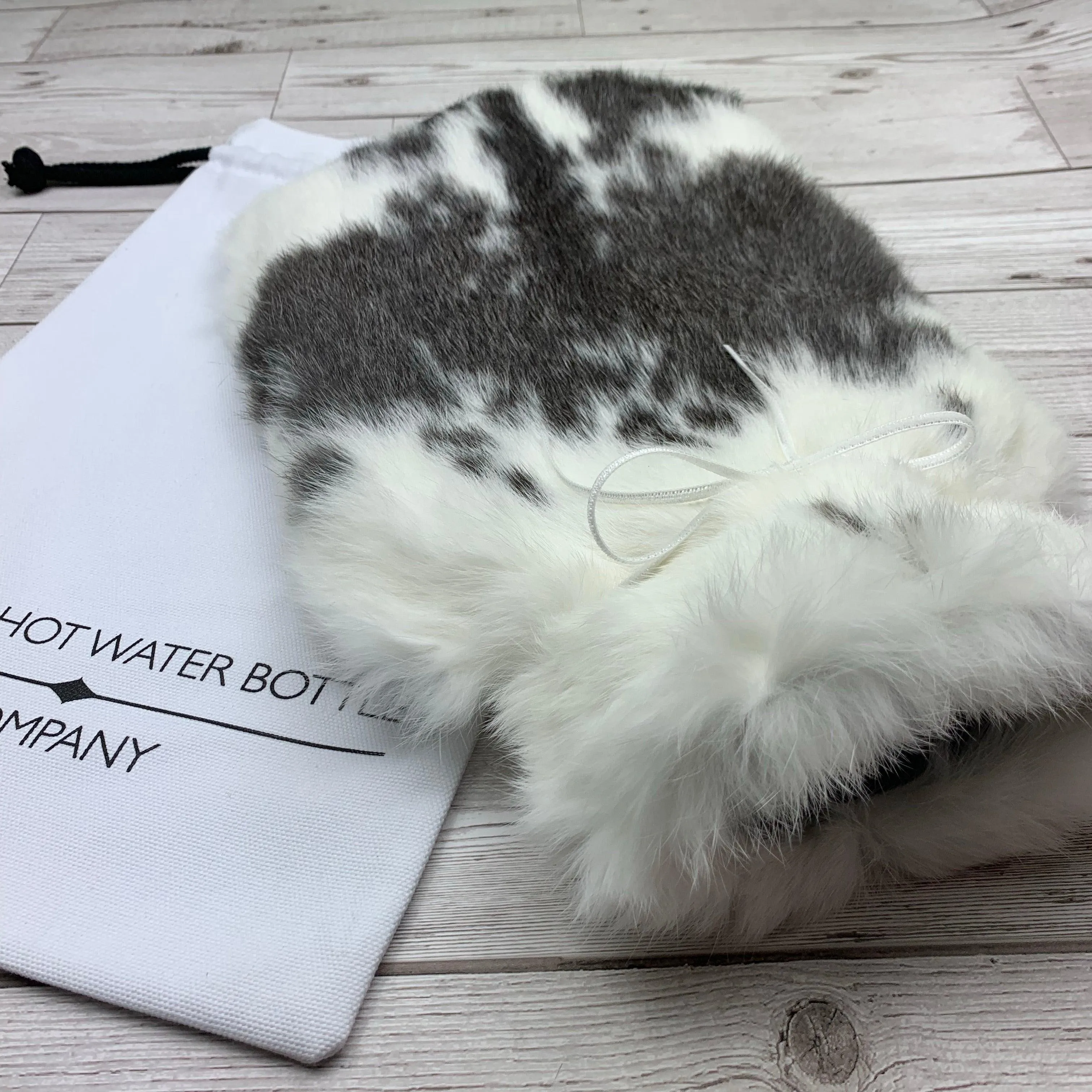 Luxury Rabbit Fur Hot Water Bottle | 8  hours heat retention