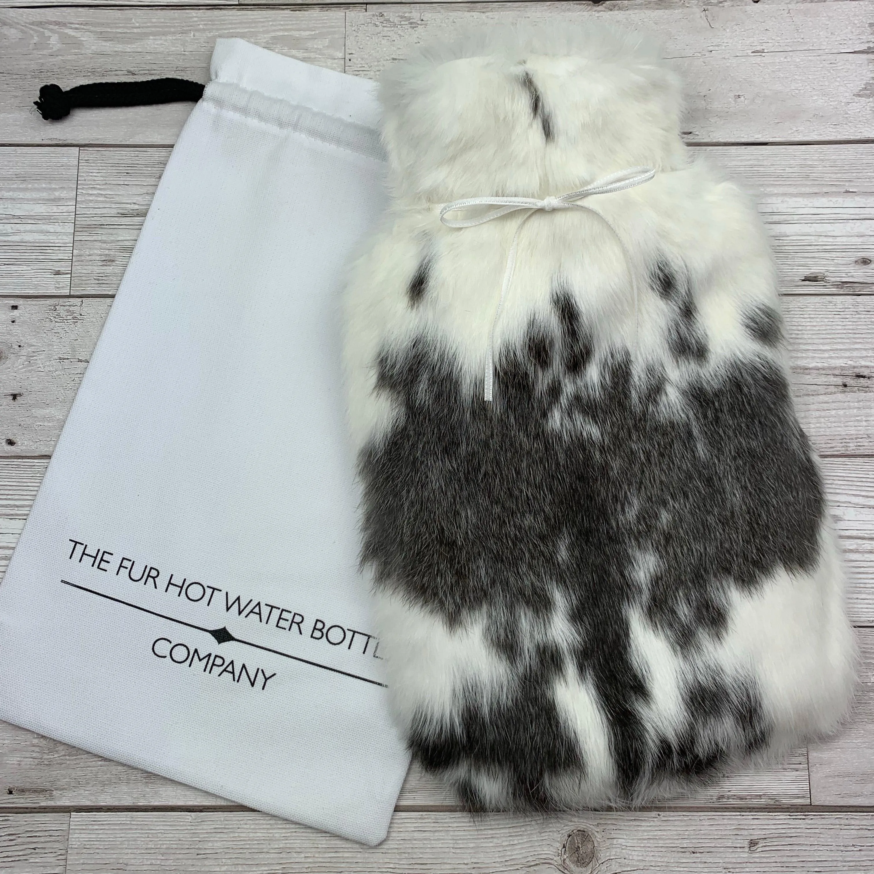 Luxury Rabbit Fur Hot Water Bottle | 8  hours heat retention