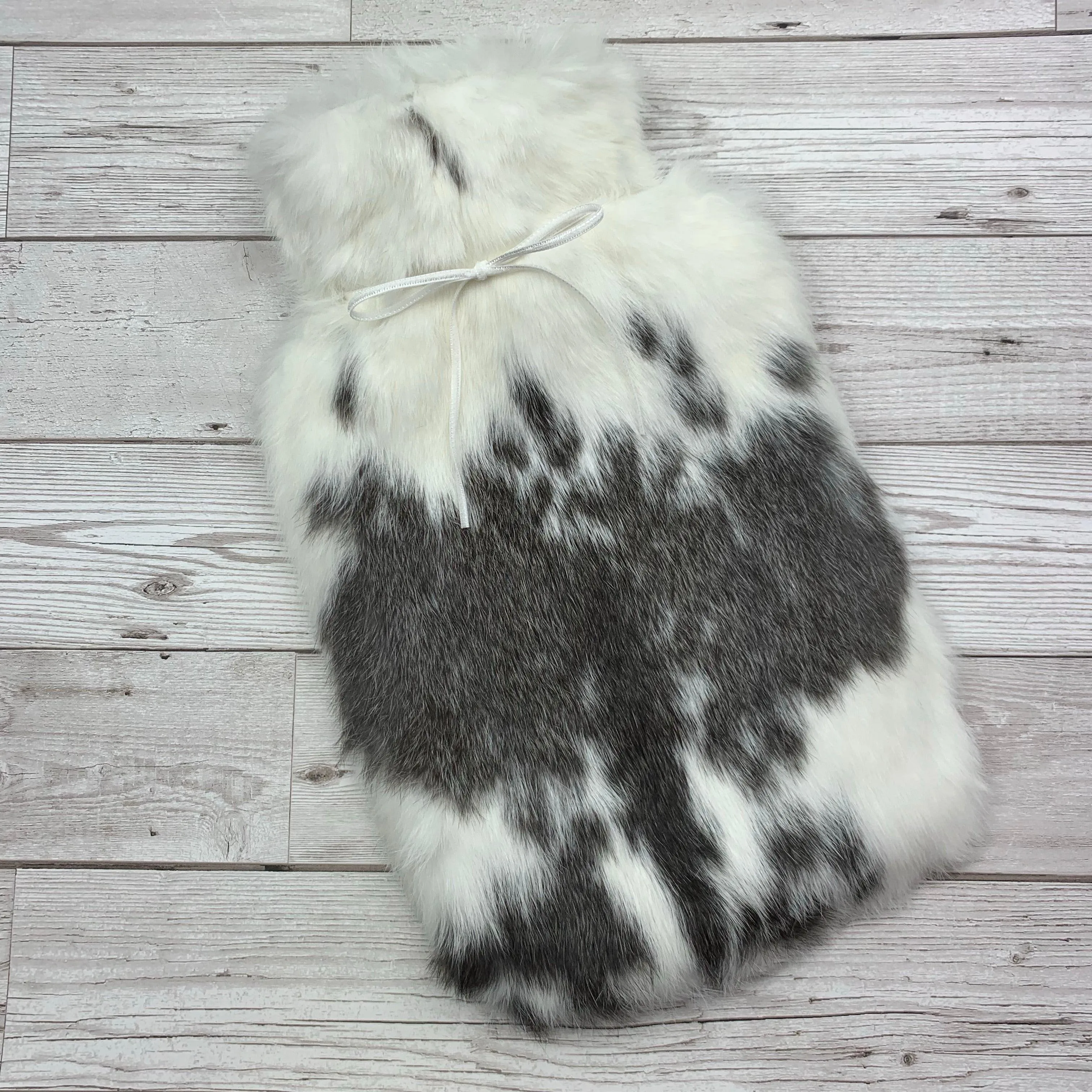 Luxury Rabbit Fur Hot Water Bottle | 8  hours heat retention