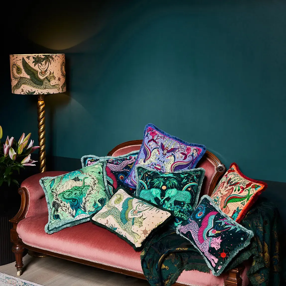 Lynx Luxury Velvet Cushion