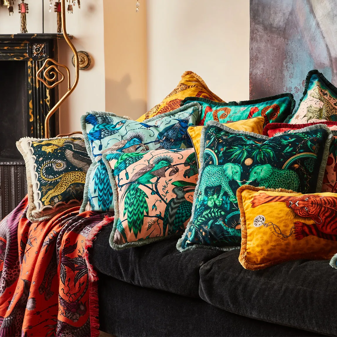 Lynx Luxury Velvet Cushion