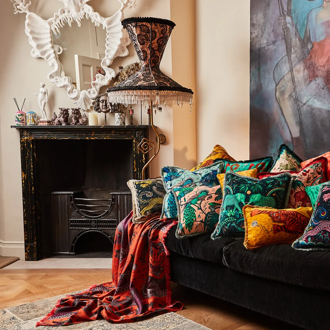 Lynx Luxury Velvet Cushion