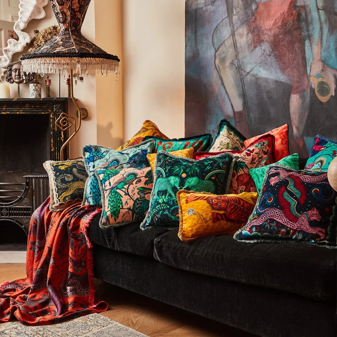 Lynx Luxury Velvet Cushion