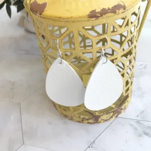 Maisy - White Drop Earrings