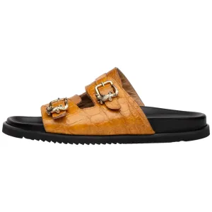 Mauri 5199 Alligator/ Ostrich Leg Toffee